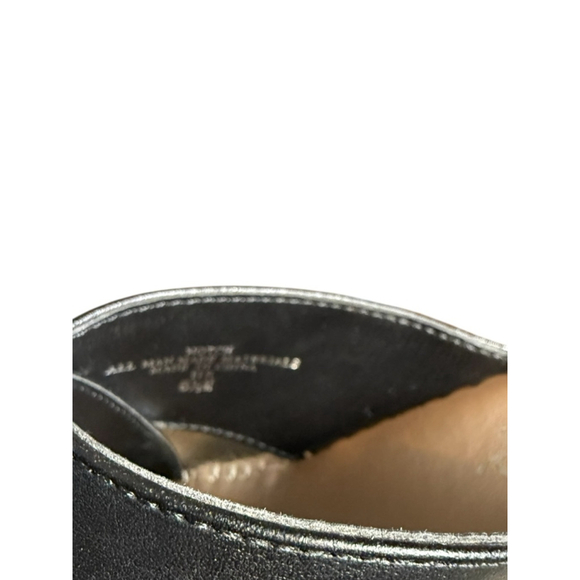 Charles David Black Beige Wedge Sandals Size 6.5 - Picture 9 of 11